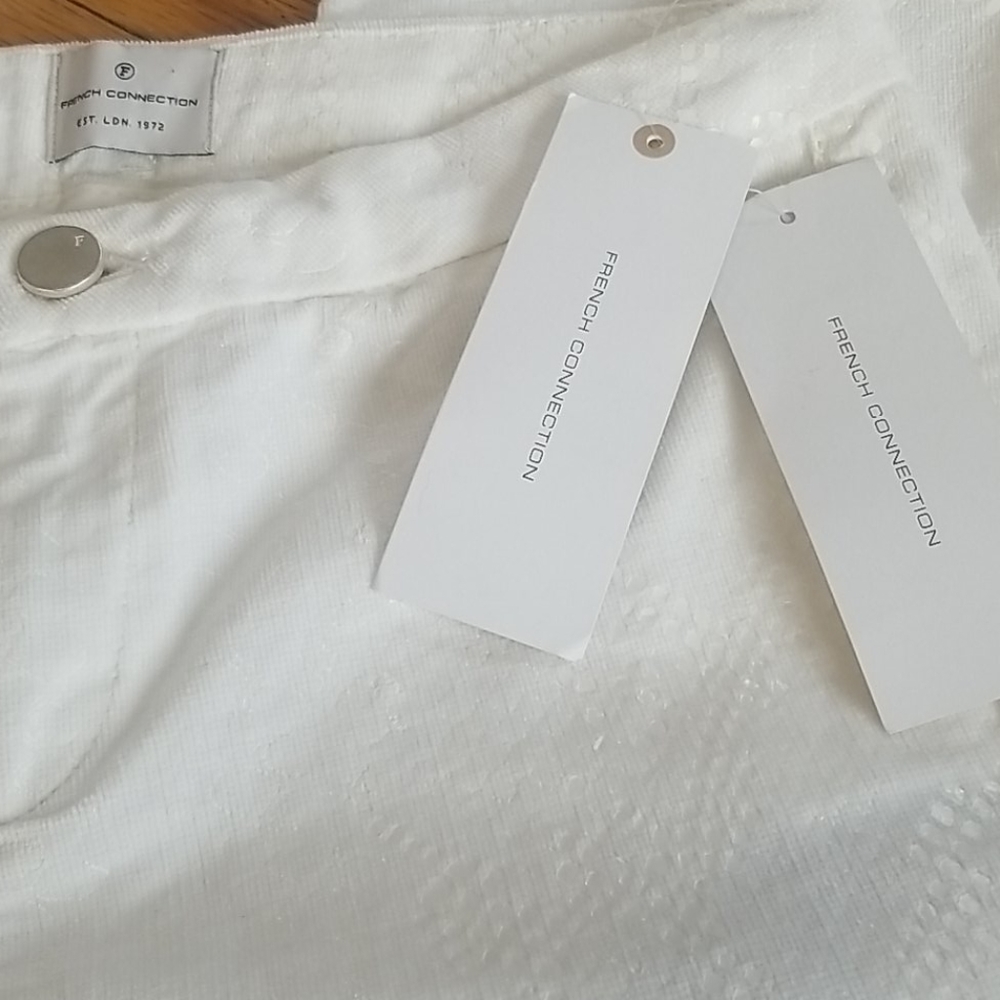 French Connection size 4 Cobra Foil Skinny
